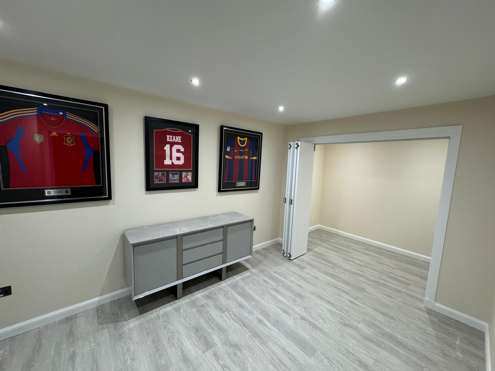 Completed games and hobby room garage conversion